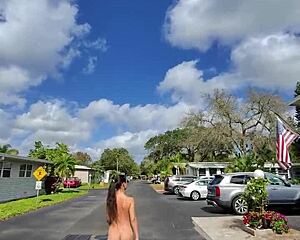 compilation of naked outdoor hikes and public walks