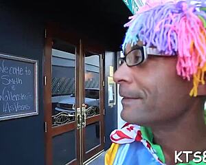 Ladyboy Anal Contest with Monster Cock Penetration and Ass Licking