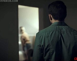 Milf Stepmom Delivers Blowjob And Handjob To Shaved Teen Stepson