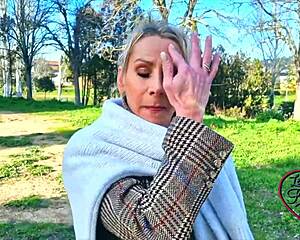 Victoria Belle sexy French milf in lingerie craves big cock with her small waist