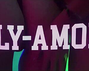 two oily babes tongue dick balls deep till cumshot on tongues