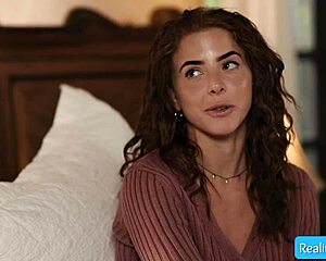 Muscular brother nathan bronson can't resist sexy big tit stepsis lumi ray fingering her pussy for hard cock fuck