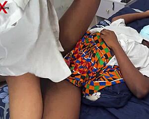 Huge BBC Student Slams Horny Classmate in Ghana Hostel