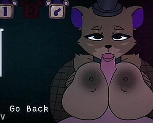 Curvy Furry Fuzzboobs Freddy Delivers Epic Titjob in Game