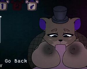 Curvy Furry Fuzzboobs Freddy Delivers Epic Titjob in Game