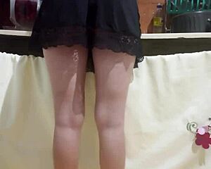 damn this employee slut flashes her hot brazilian ass at work makin me crazy horny