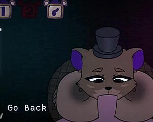 Curvy Furry Fuzzboobs Freddy Delivers Epic Titjob in Game