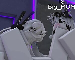 roblox gamer bends over for intense doggystyle blowjob action