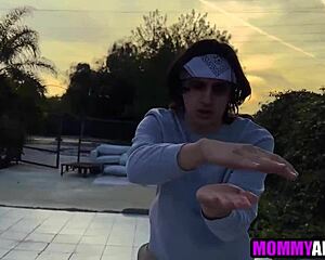 yo karate stepmom takes young cock deep in her milf ass hardcore!