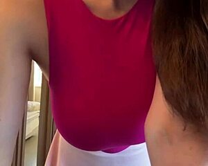 Stepmom Sucks And Milks Her Massive Natural Tits On Webcam