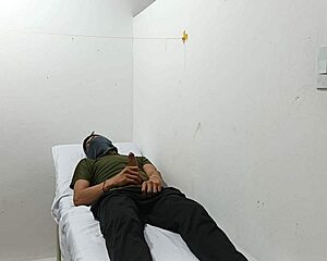 Kinky doctor sneaks in office strokes huge cock watching hot patient 😈💦🔥 gets messy quick