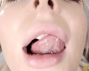 😍 blonde teen sucks monster bbc like a pro! incredible interracial deepthroat huge cock action 🔥