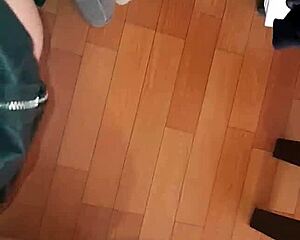 three sexy teachers hike up miniskirts to finger pussies and cum hard after class