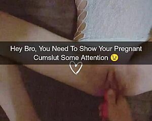 pregnant girlfriend sneaks snapchat creampie cheating rough doggystyle with daddy dirty talk toys