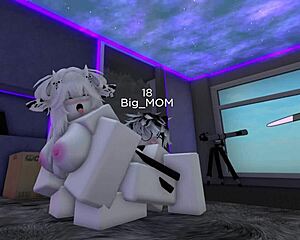 roblox gamer bends over for intense doggystyle blowjob action