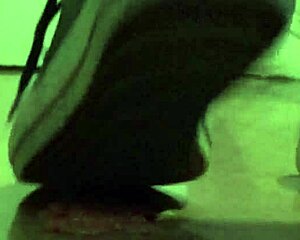 Giantess clayman stomps fetish crush under huge tall feet