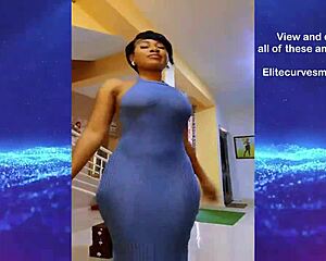 Hella Cake delivers massive curves in a tight dress