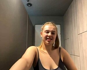 this crazy teen couple sneaks into the gym for some hardcore outdoor fucking and pussy play close up.