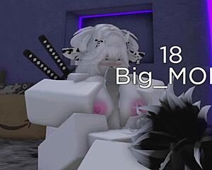 roblox gamer bends over for intense doggystyle blowjob action