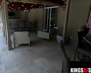 so this young dude sneaks over and pounds his buddy's chubby latina stepmom's fat ass deep