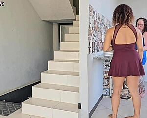 Wifey cleans while i fuck her hot mom without noticing