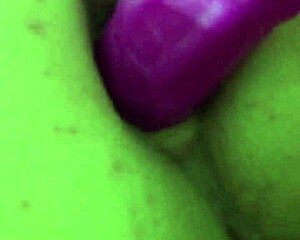 chubby babe GAPES her ASS with creamy ANAL DILDO play