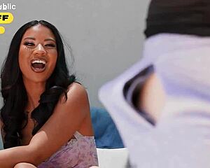 Cumshot Doggystyle On Ameena Green Bent Over At Cookout Brazzers Promo Xvpromo