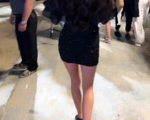 the club girl visits me post-party for stocking heel sex