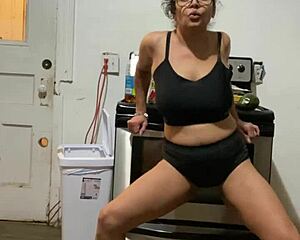 yo check anna maria that dominican milf teasing her big tits in the caribbean vibe part 3