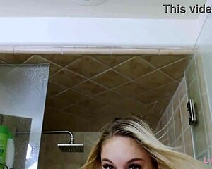 What Happens When Blonde Model Steps From Her Steamy Shower?