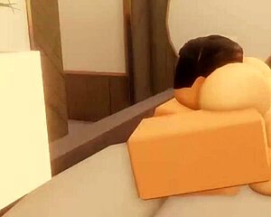 roblox rule34 busty blonde teen gets pounded by stepdad at beach resort