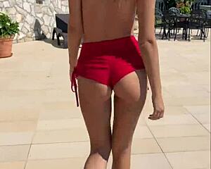 did that yoga sesh with this perfect 18yo teen lead to risky outdoor pov blowjob? 😏💦 cum in mouth facial