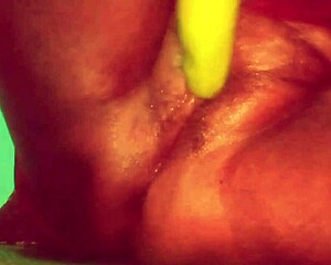 asian village chick rams brinjal deep in her wet shaved pussy on the ranch