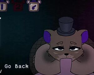 Curvy Furry Fuzzboobs Freddy Delivers Epic Titjob in Game