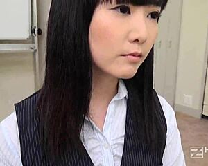 newbie office girl yui watanabe sucks cock hard for stress relief creampie finish