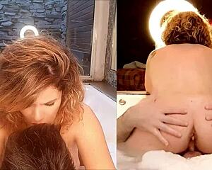 damn big tits blonde bounces on cock in jacuzzi