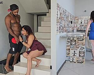 Wifey cleans while i fuck her hot mom without noticing