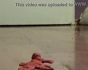 Giantess clayman stomps fetish crush under huge tall feet