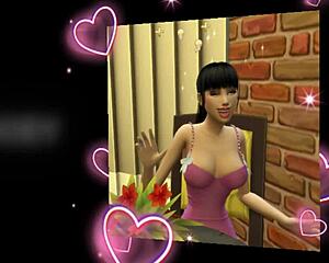 your girlfriend rides my monster cock on the desk again? yeah old friend, cuckold her asian wife hard