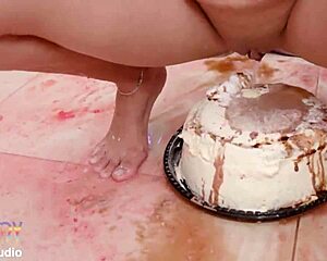 eva perez and elisa santos take husky blanco's monster cock for anal piss milk enemas chocolate mess