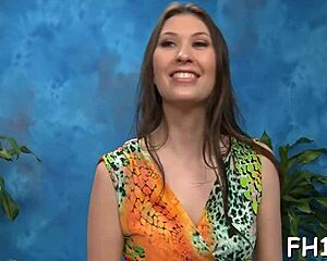 imagine this teen masseuse oiled up sucking huge cock then bent over hardcore maledom fuck boobs bouncing