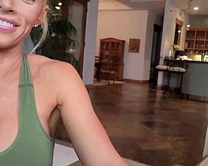 slutty girlfriend begs for huge cock deepthroat cum covered pussy squirting and tight milf action