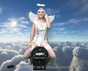 ava sinclaire rides sybian heavenly body shaved blonde bliss.