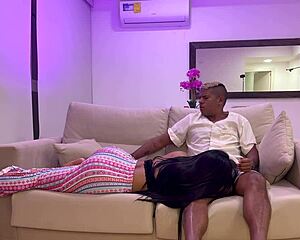 stepmom sucks stepson’s monster cock then creampies mouth in homemade taboo roleplay.