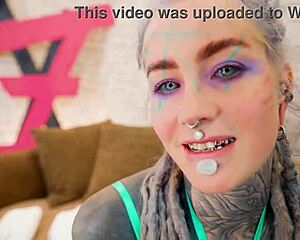 Dreadlocks Hippie Pornstar Slurps Big Cock Blowjob Then Rides Anal Hard