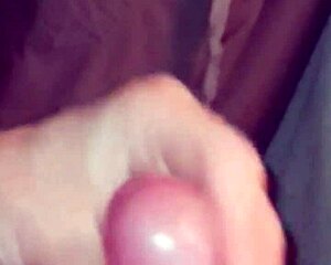 guy strokes his small cock solo for first time fun