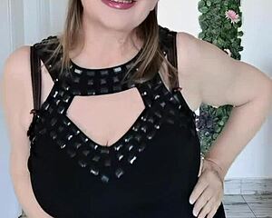 Stepmom flaunts huge tits teasing stepson into seduction