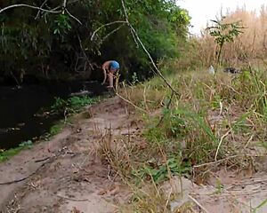 oh man, caught these strangers ripping clothes for wild outdoor pussy licking at the waterfall