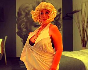 Throwback gilf norma jean missionary fuck and creampie