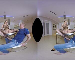 nikky dream assfucked hardcore in fishnets footjob vr